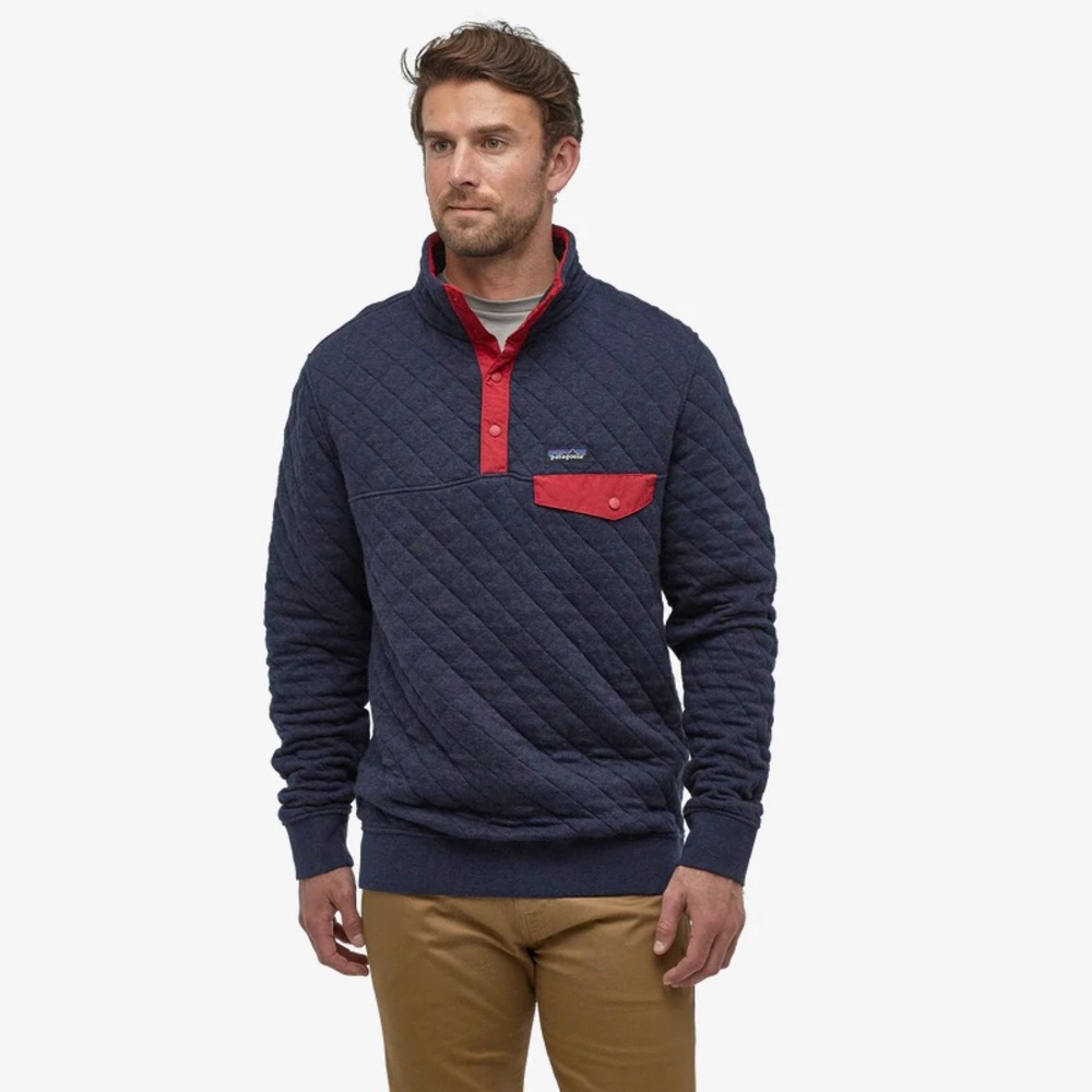 Patagonia Organic Cotton Quilt Snap-T Pullover, size Medium